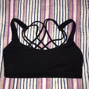 Black Lulu lemon sports bra